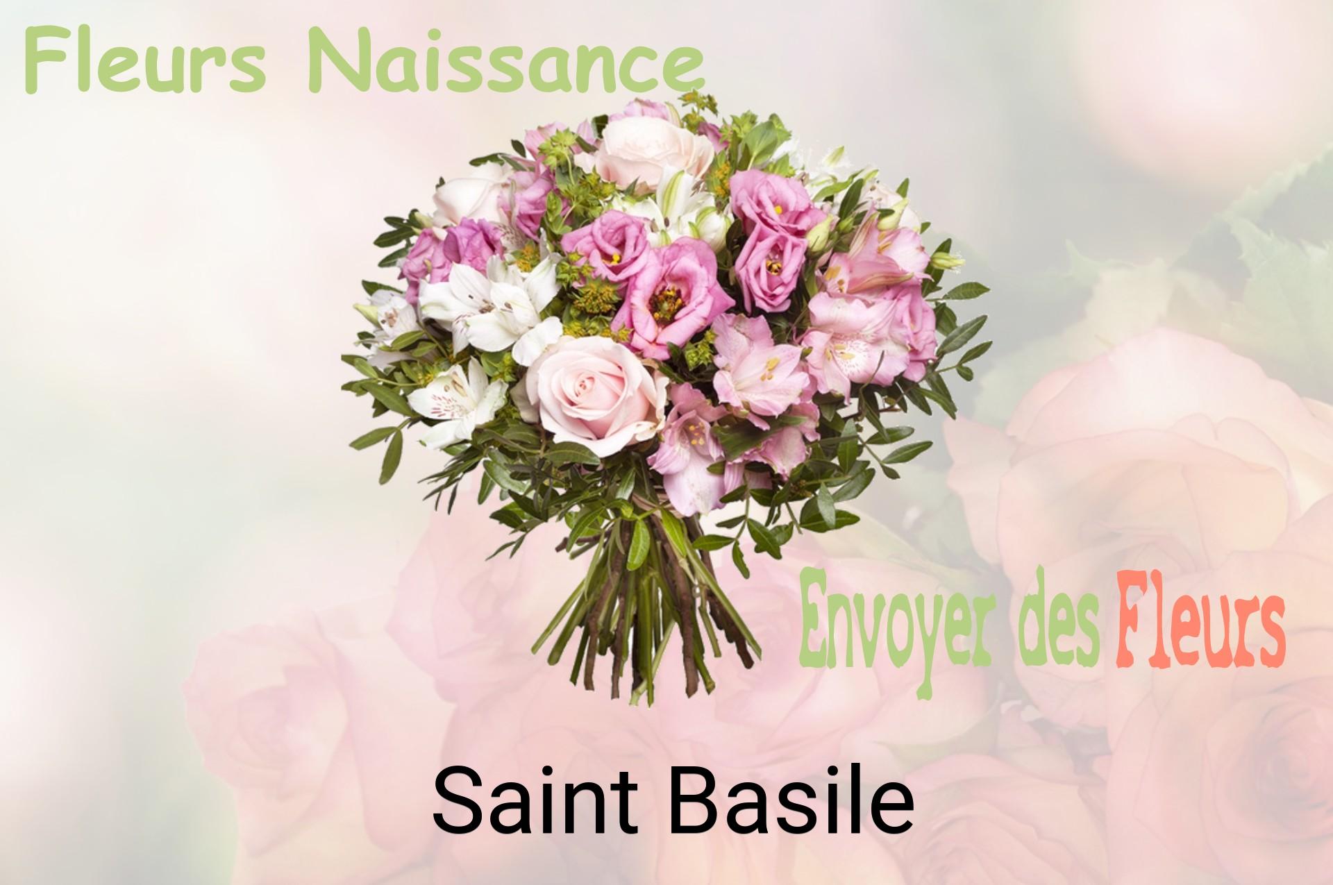 Bouquet de fleurs de naissance livré à Saint-Basile